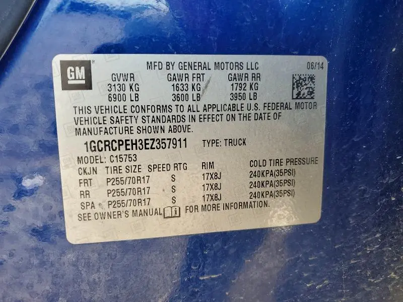 2014 CHEVROLET SILVERADO C1500  