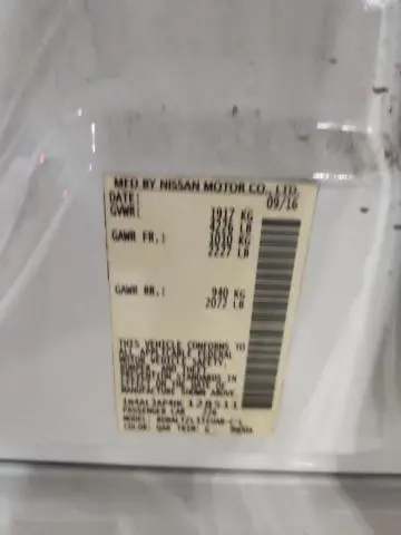 2017 NISSAN ALTIMA 2.5  