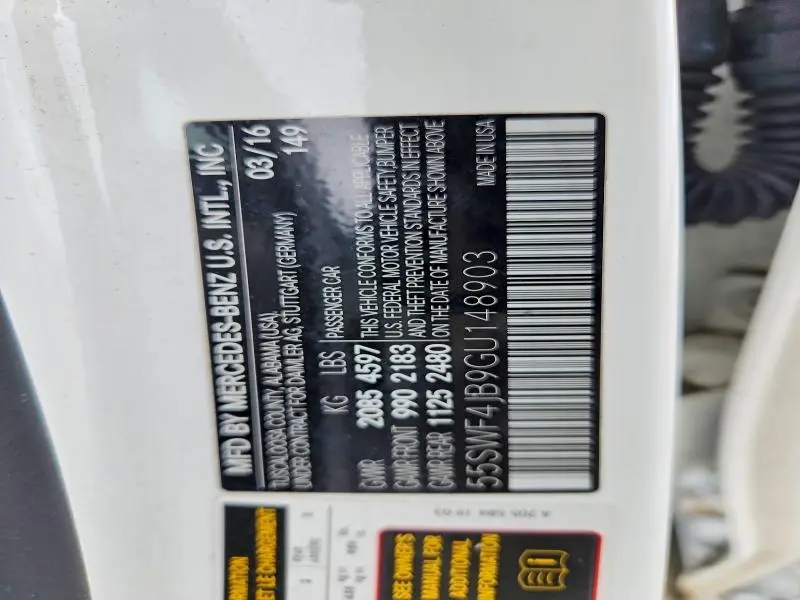 2016 MERCEDES-BENZ C 300  