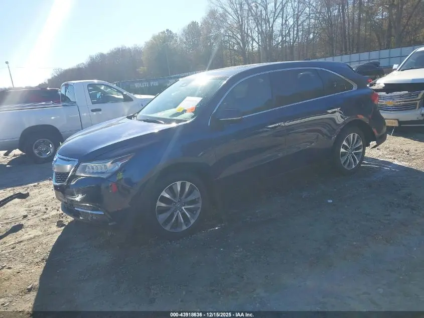 2016 ACURA MDX TECHNOLOGY   ACURAWATCH PLUS PACKAGES/TECHNOLOGY PACKAGE
