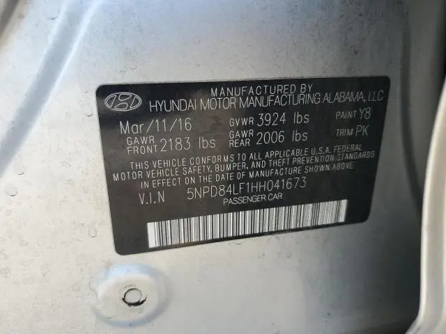 2017 HYUNDAI ELANTRA SE