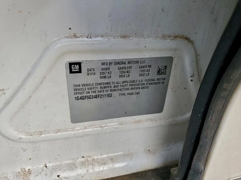 2014 BUICK LACROSSE TOURING  