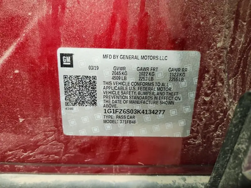 2019 CHEVROLET BOLT EV PREMIER  