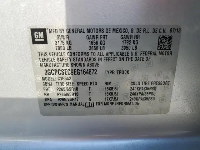 2014 CHEVROLET SILVERADO C1500 LTZ  