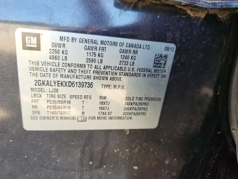 2013 GMC TERRAIN DENALI  
