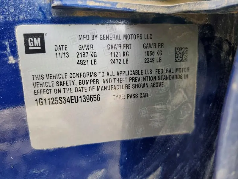 2014 CHEVROLET IMPALA LT  