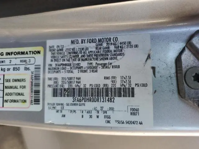 2013 FORD FUSION SE  