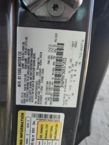 2016 FORD FUSION SE  