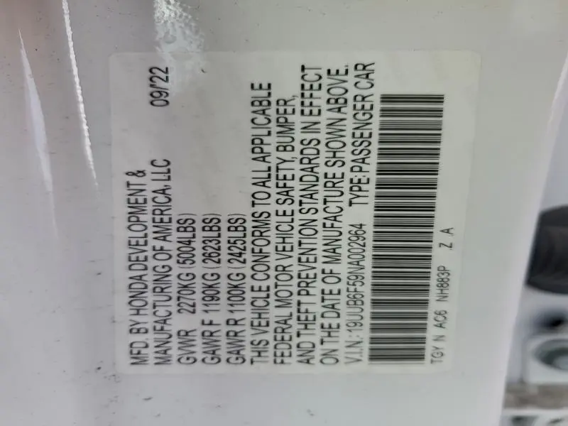 2022 ACURA TLX TECH A  