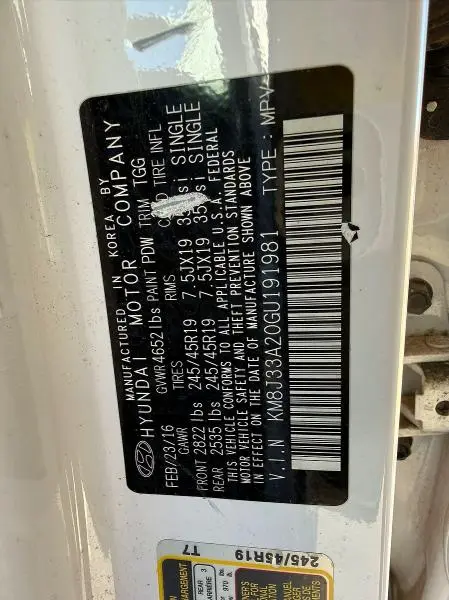 2016 HYUNDAI TUCSON SPORT  