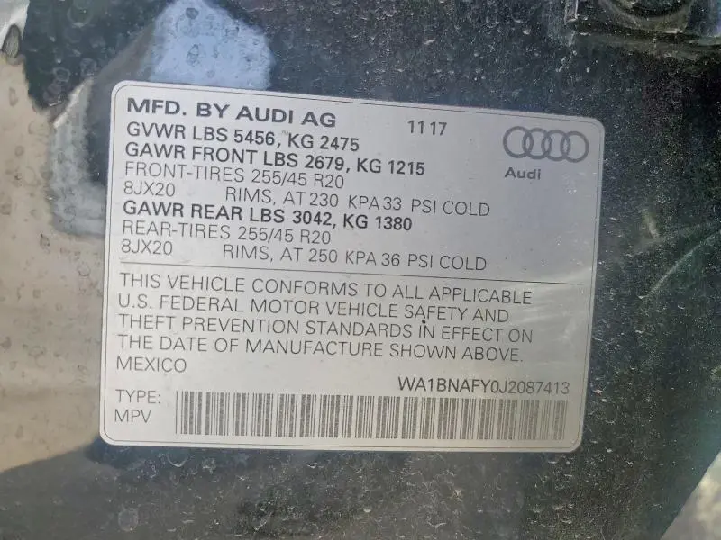 2018 AUDI Q5 PREMIUM PLUS  