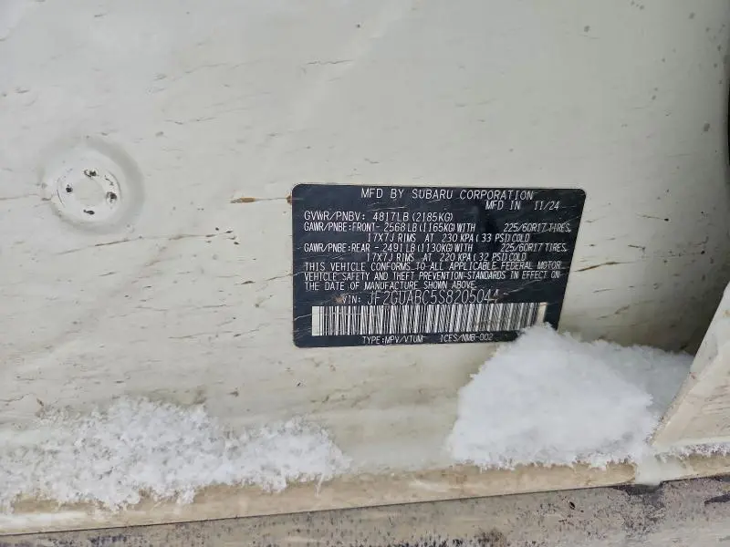 2025 SUBARU CROSSTREK   