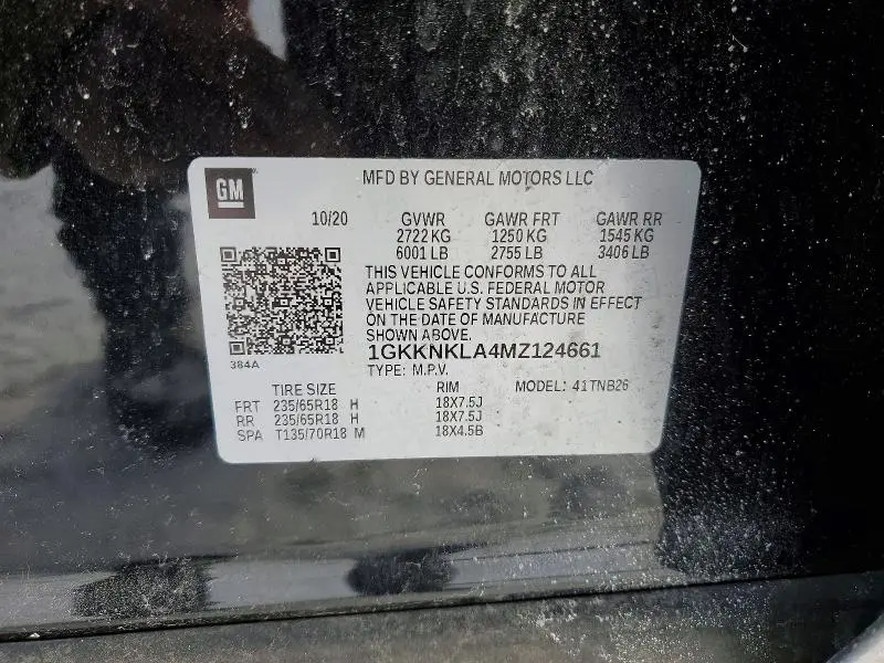 2021 GMC ACADIA SLE  