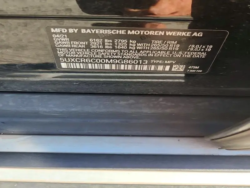 2021 BMW X5 XDRIVE40I  