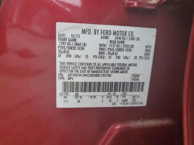 2013 FORD EDGE LIMITED  