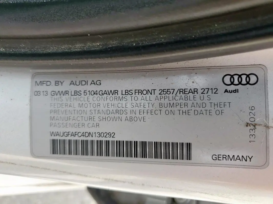 2013 AUDI A6 PREMIUM PLUS  