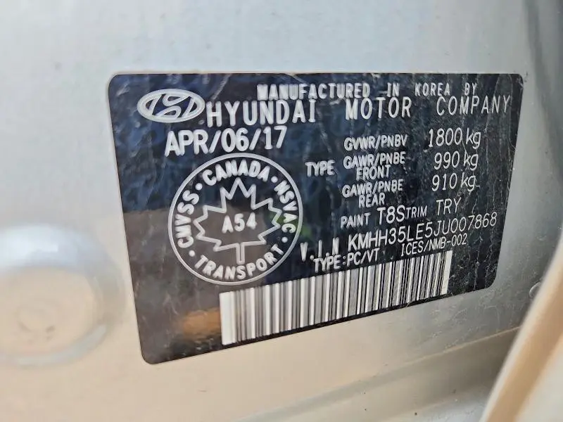 2018 HYUNDAI ELANTRA GT BASE  