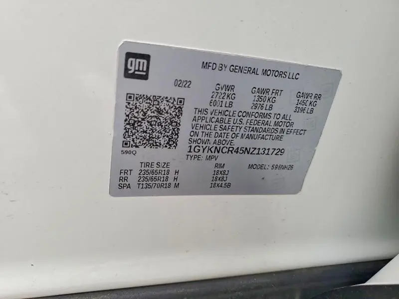 2022 CADILLAC XT5 PREMIUM LUXURY  