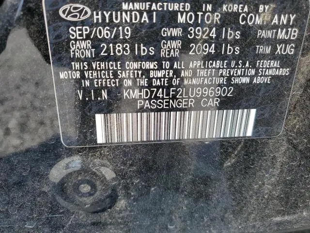 2020 HYUNDAI ELANTRA SE  