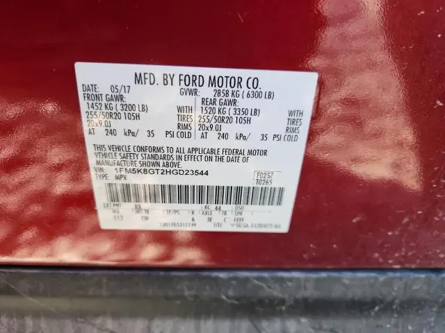 2017 FORD EXPLORER SPORT  