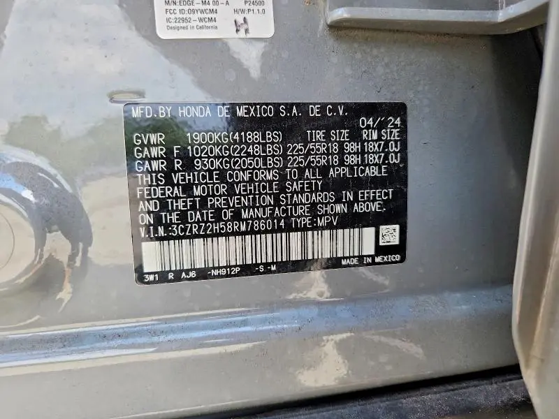 2024 HONDA HR-V SPORT  