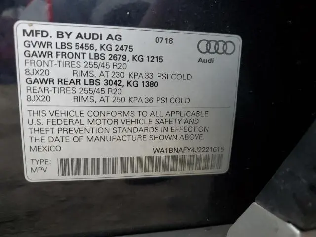 2018 AUDI Q5 PREMIUM PLUS  