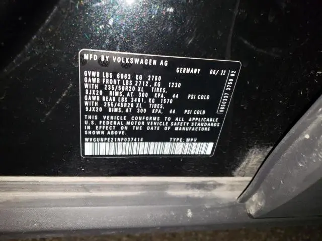 2022 VOLKSWAGEN ID.4 PRO S  