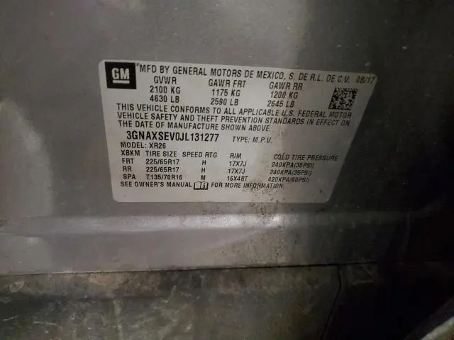 2018 CHEVROLET EQUINOX LT  