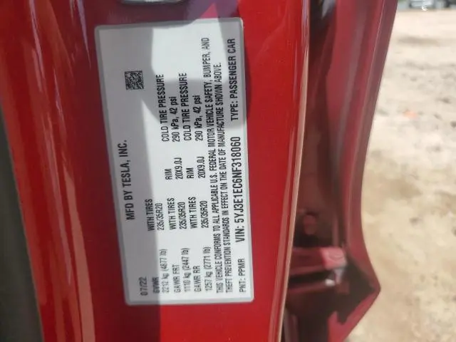 2022 TESLA MODEL 3   