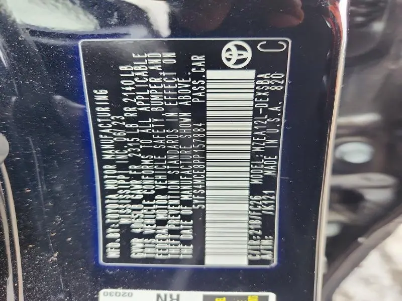 2023 TOYOTA COROLLA SE  