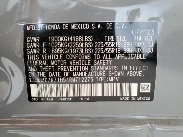 2024 HONDA HR-V SPORT  