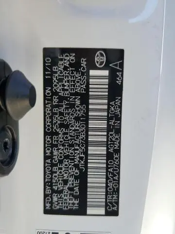 2011 TOYOTA SCION TC   