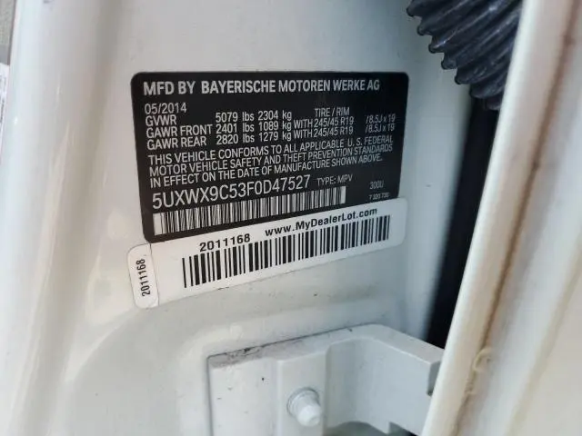2015 BMW X3 XDRIVE28I  