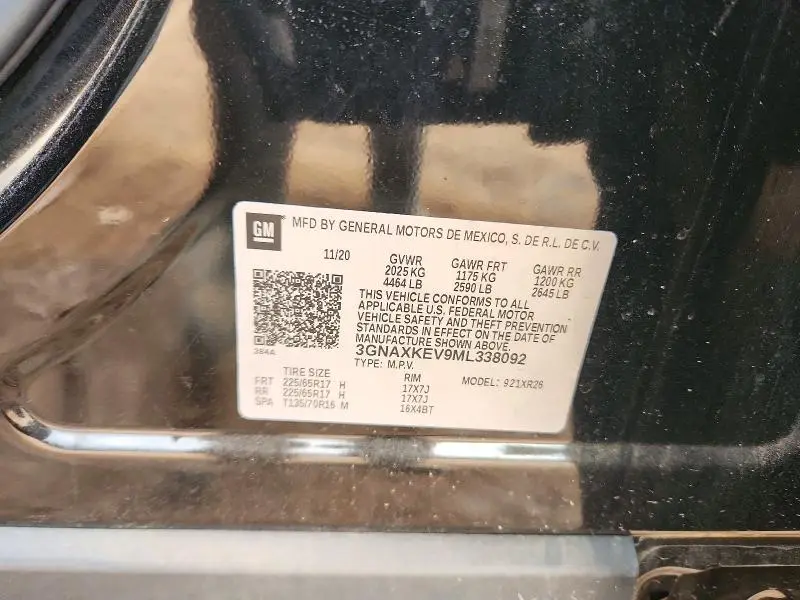 2021 CHEVROLET EQUINOX LT  