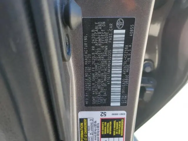 2021 TOYOTA CAMRY SE  