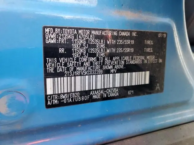 2019 TOYOTA RAV4 ADVENTURE  