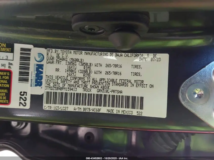 2023 TOYOTA TACOMA TRD OFF ROAD