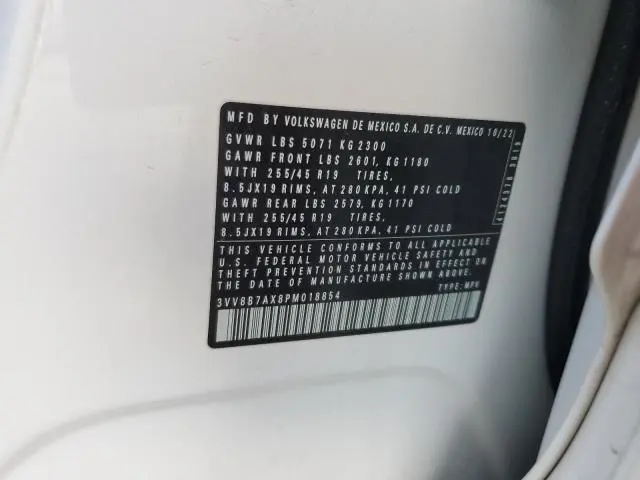 2023 VOLKSWAGEN TIGUAN SE R-LINE BLACK  