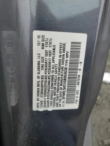 2016 HONDA ODYSSEY SE  