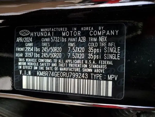 2024 HYUNDAI PALISADE CALLIGRAPHY  