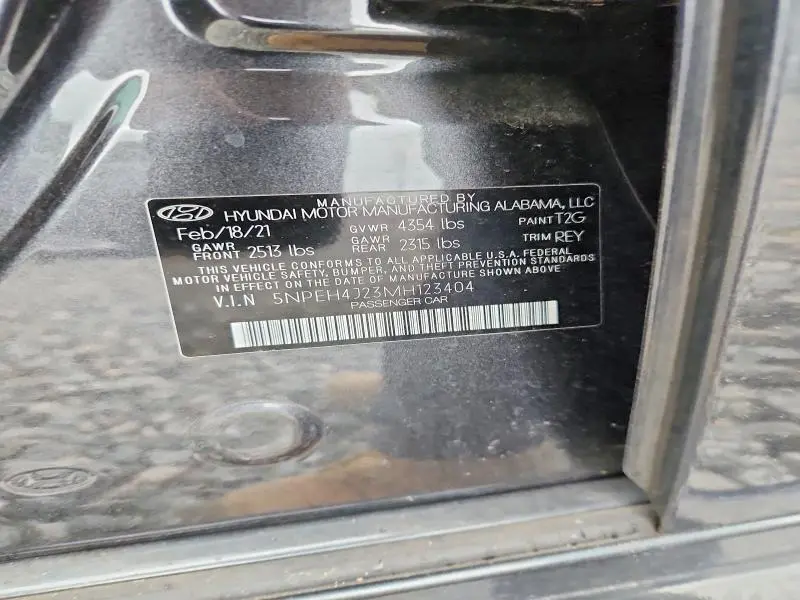 2021 HYUNDAI SONATA LIMITED  