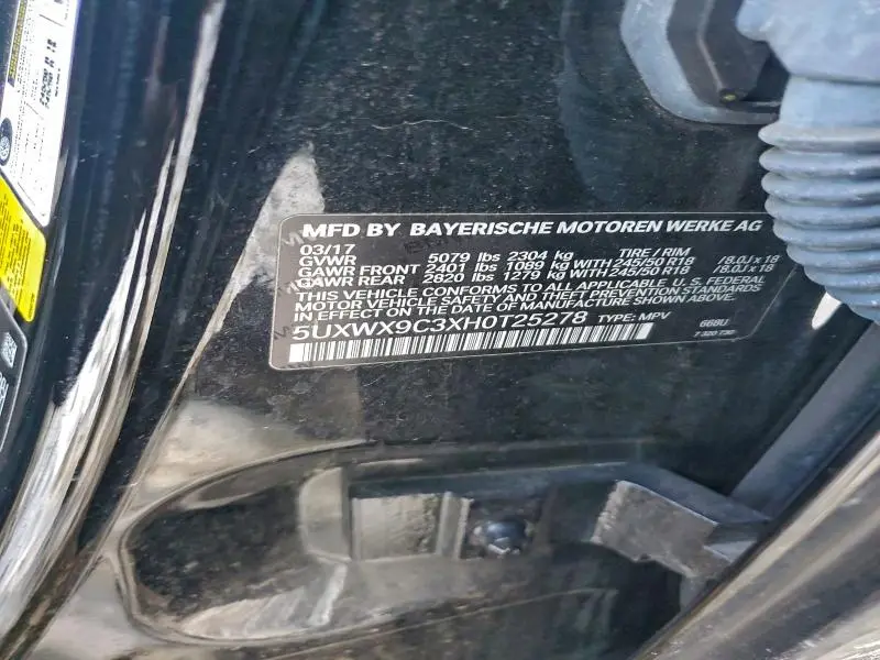 2017 BMW X3 XDRIVE28I  