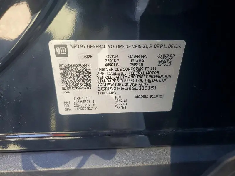 2025 CHEVROLET EQUINOX LT  