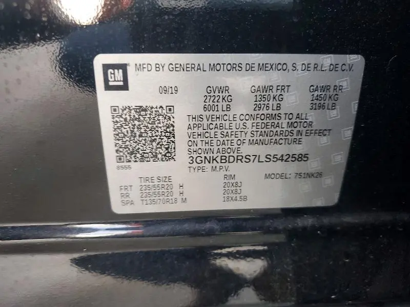 2020 CHEVROLET BLAZER 3LT  