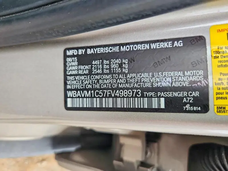 2015 BMW X1 SDRIVE28I  