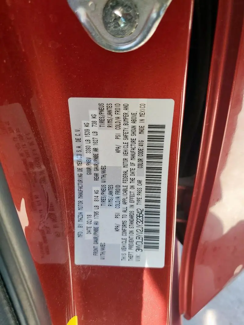 2018 TOYOTA YARIS IA   
