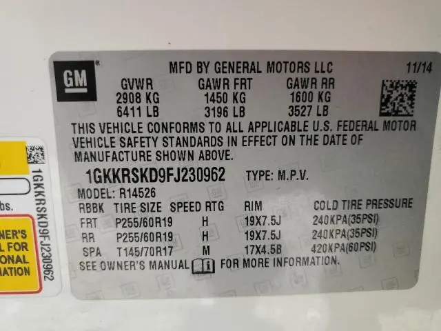 2015 GMC ACADIA SLT-2