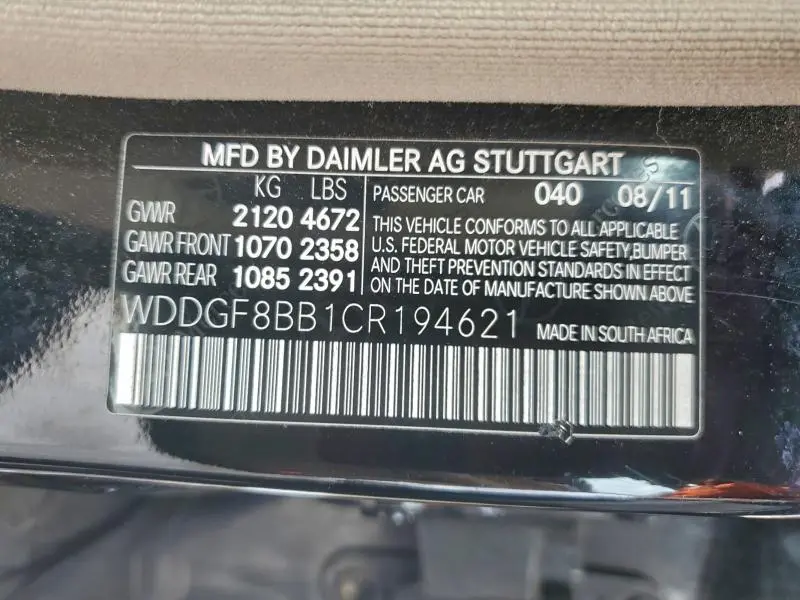 2012 MERCEDES-BENZ C 300 4MATIC  