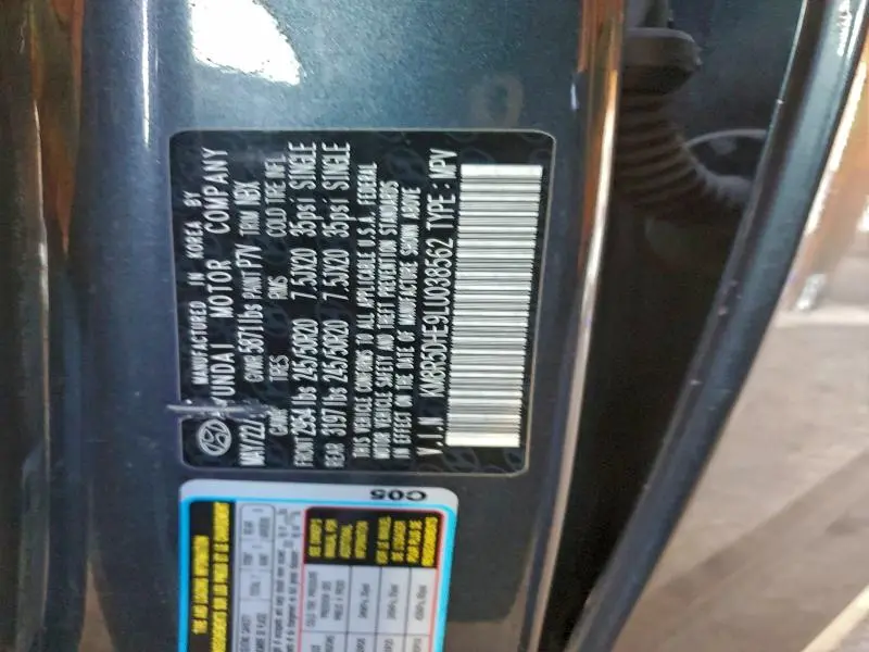 2020 HYUNDAI PALISADE LIMITED  