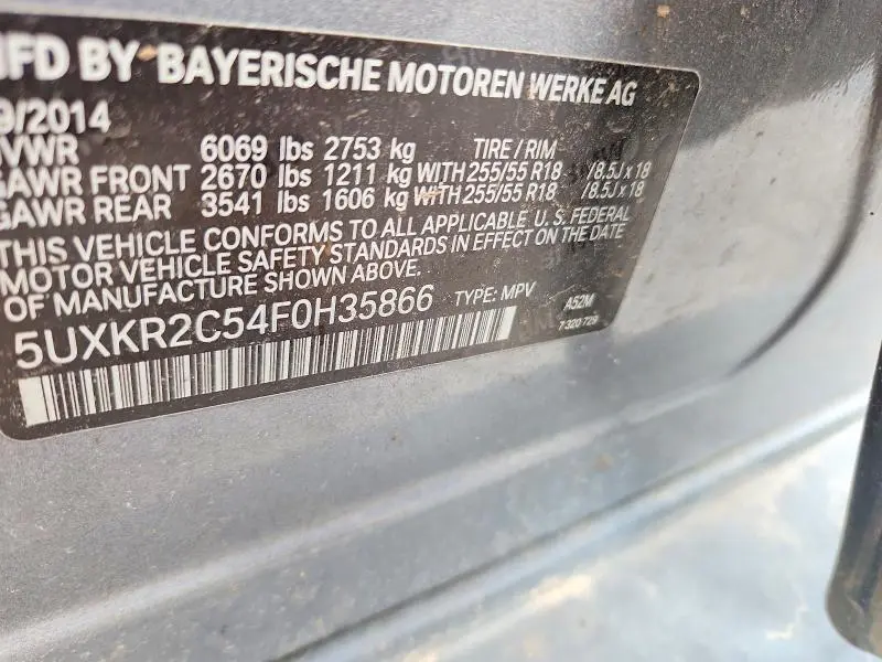 2015 BMW X5 SDRIVE35I  
